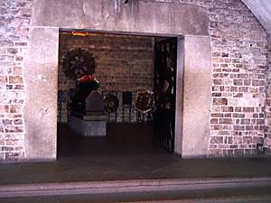 Vestibule and the crypt of Marshal Pilsudski at the Krakow Cathedral